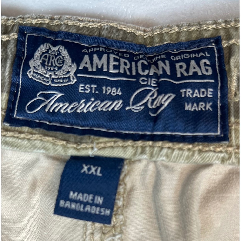 American Rag Drawstring Patchwork Khaki Straight … - image 6